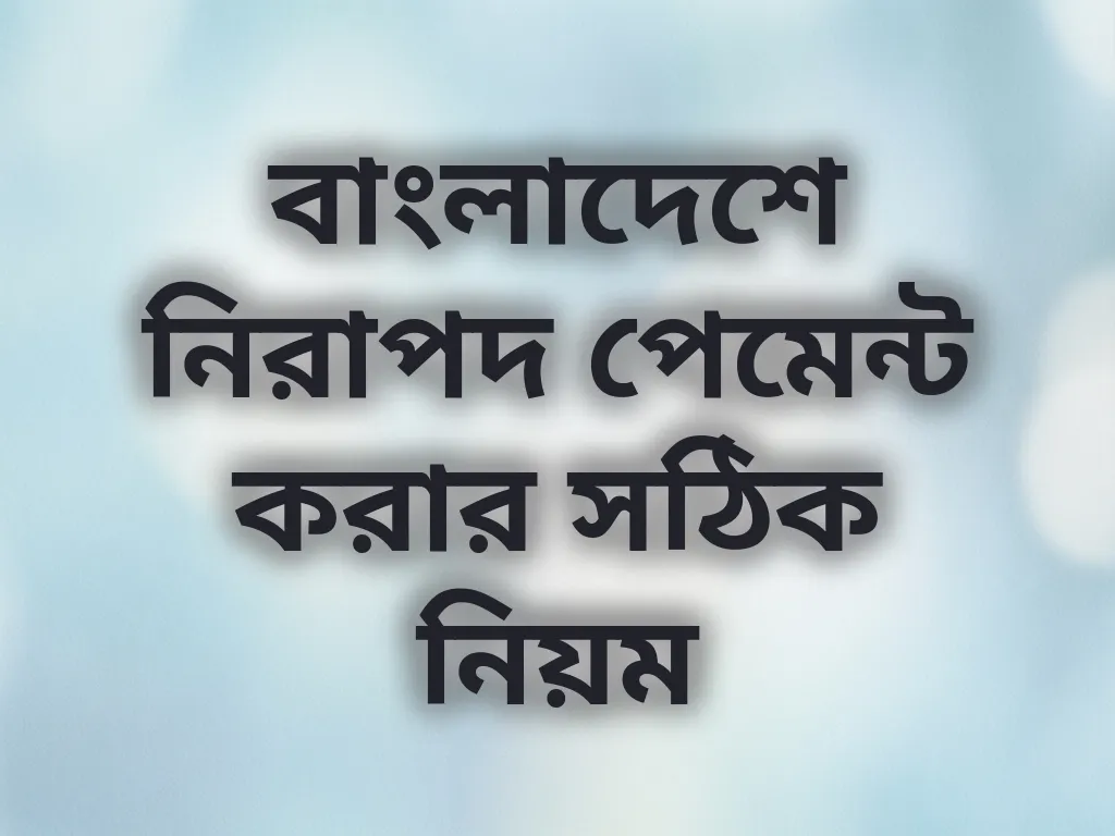 নিরাপদ পেমেন্ট গাইড